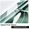 thumbnail image 3 of Cortina de Ducha con Gancho, Patrón de Planta de Hoja de Plátano de Palmera Tropical, Tela de Baño Impermeable y Resistente al Moho, 100% Poliéster, 150x180cm brillar  Electrónica, 3 of 5