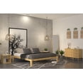 Caroline 14" Platform Bed Frame King, No Headboard, Modern, Solid Wood ...