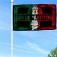 thumbnail image 3 of Cayyon Day of the Dead Día de Muertos Mexican Grommet Flag 3x5Feet Banner with 2 Brass Grommets, 3 of 4