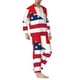 thumbnail image 2 of Balery USA Switzerland Pijama para Hombre de Dos Piezas con Manga Larga, Conjunto de Dormir y Descanso Suave con Bolsillos-Large, 2 of 7