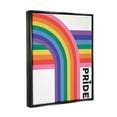 thumbnail image 3 of Stupell Industries Pride Rainbow Arch LGBTQ Holiday Painting Black Floater Framed Art Print Wall Art, 3 of 6