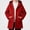 Red, variant on HAOTAGS Trench Coat for Boys (2-10) Long Sleeve Hooded Casual Outwear Wool/Polyester Blend Pea Coat Brown Size 5T