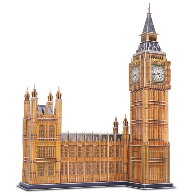 Puzle 3D Hallisun London Big Ben City Architecture, 190 piezas