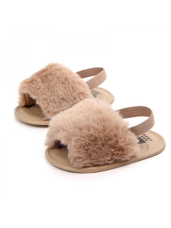 baby fur slippers