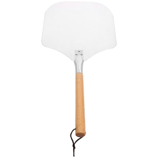 Wooden Handle Square Pizza Peel Spatula for Baking, Cooking, and Kitchen Use – Comfortable, Non Slip Grip for Home and Restaurant