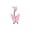 Pink, variant on 1pcs Double Butterfly Belly Ring Body Piercing Jewelry Navel Button Ri-qy_-Blue