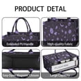 thumbnail image 4 of Large Capacity Tote Bag,Halloween Purple Spooky Icons Handbag Fashion Luxury Tote Bag,15.7"x13"x 5.1" Inches,Laptop Compatible, 4 of 6