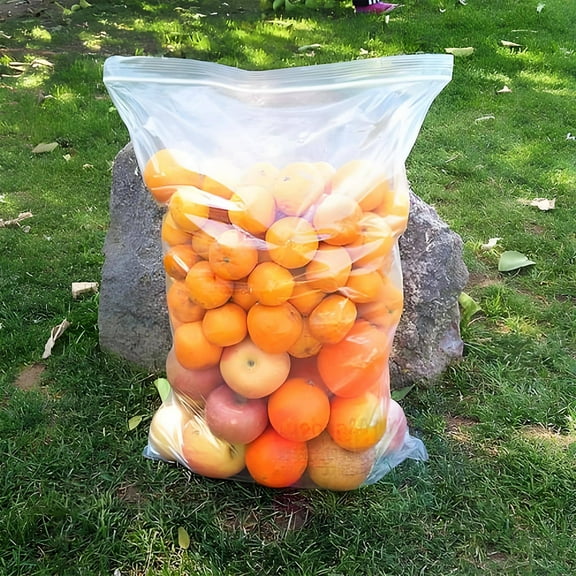 Masteelf 12pcs Extra Large Resealable Plastic Bags Packaging Bags for Clothing Shirts Storage Transparent Plastic Bags for Clothes