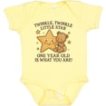thumbnail image 3 of Inktastic Twinkle Twinkle Little Star One Year Old Birthday Boys or Girls Baby Bodysuit, 3 of 5