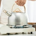 thumbnail image 3 of ziyahi 2.64 Quart Whistle Kettle Anti-Scald Stainless Steel durable heating kettle for Induction Cooker, 3 of 9
