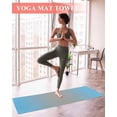 thumbnail image 2 of Blue Grey Ombre Yoga Towel for Hot Yoga Non Slip, Modern Gradient Abstract Art Yoga Mat Towel Absorbent Yoga Sweat Towels Microfiber Hot Yoga Blanket for Bikram Pilates 26"x70", 2 of 7
