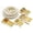 Cream Victorian, variant on Exquisite Black Disposable Dinnerware Combo Set, 120 Piece, Service for 20