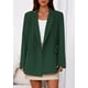 thumbnail image 3 of Blazer PRETTYGARDEN Verde Oscuro Doble Botonadura Talle Grande, 3 of 8