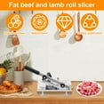 thumbnail image 2 of Manual Frozen Meat Slicer Stainless Steel Adjustable Thickness Cutter (silver/1piece ), 2 of 12
