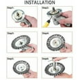 thumbnail image 4 of 8 pieces trimmer blade fixing kit metal trimmer blade lawn mower, 4 of 5