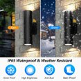 thumbnail image 4 of GEYANG Dusk to Dawn Outdoor Wall Lights , Integrated LED Cylinder Up Down 12W 2700K Modern Aluminum Light, Waterproof Exterior Light for Porch Patio Door, 4 of 6