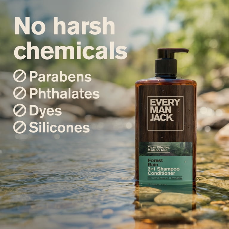 Every Man Jack Forest Rain Daily 2-in-1 Shampoo and Conditioner