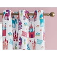 thumbnail image 4 of Your Zone Pretty Princess White Room Darkening Grommet Top Single Curtain Panel, 42" x 54", 4 of 7