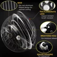 thumbnail image 2 of 7" Inch RGB Halo Headlights & 4" Fog Lights Led Combo Headlamp Assembly Dual Controlled RGB Light Kits Compatible with 2007-2018 Jeep Wrangler JK JKU, 2 of 7