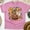Azalea, variant on Retro Groovy Halloween Shirt with Ghost and Pumpkin Design, White, Size S