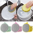thumbnail image 4 of Under $1 Tyidzon Sponges Kitchen Multi-Purpose,5Pc Non-Scratch Sponges for Cleaning, Along with Heavy Duty Scrubbing Power - Reusable Double-Sided Dish Sponge for Dishes, Pots and Pans, 4 of 5