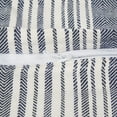 thumbnail image 2 of Navy Herringbone Stripe Recycled Cotton Pillow Cover 18x18 (Set of 2), 2 of 2