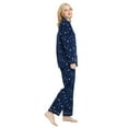 thumbnail image 4 of GLOBAL Womens Flannel Cotton Pajama Set Long PJs Flannel Loungewear Sleepwear,Size S-3XL, 4 of 6