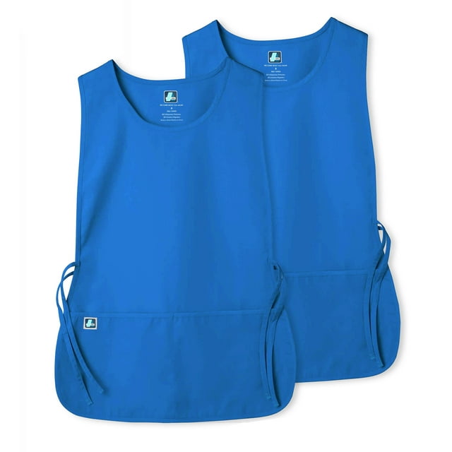 Adar Unisex Cobbler Apron (2 Pack) with 2 Pockets/Adjustable Ties - Available in 18 Colors