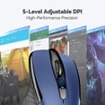 thumbnail image 5 of TECKNET BASICS Wireless Mouse,2.4GHz with USB Receiver,Computer Mouse for Laptop,PC,Computer,Chromebook,Notebook,2600 DPI,5 Adjustment Levels, 5 of 9