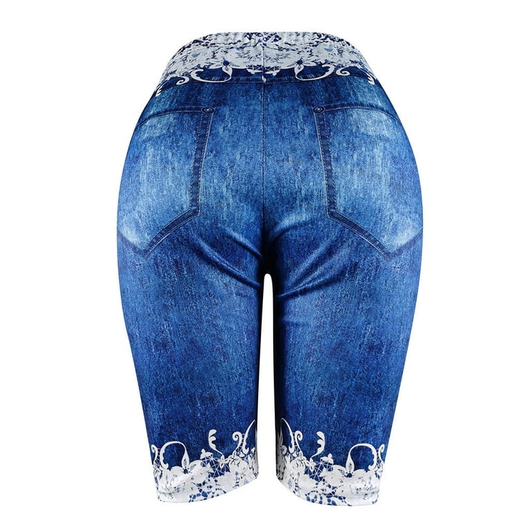xinqinghao shapewear shorts shorts yoga bike workout capris women  compression shorts leggings slip pants lounge pants blue xxxl