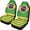 Brazil Flag Print, variant on XYZCANDO Australian Flag Car Front Seat Covers Set of 2 Stretchy Car Seat Covers Car Decor Interior, Easy to Install Washable SUV Auto