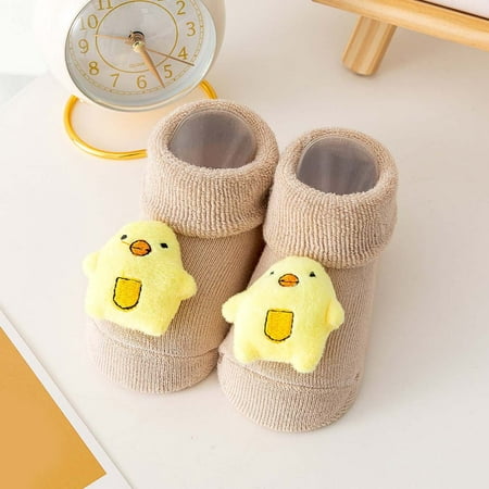 

Gubotare Baby Booties Infant Baby Slippers Girls Boys Booties Warm Baby Socks Shoes Newborn Crib Shoes Baby Footwear Prewalkers Khaki 0 Months