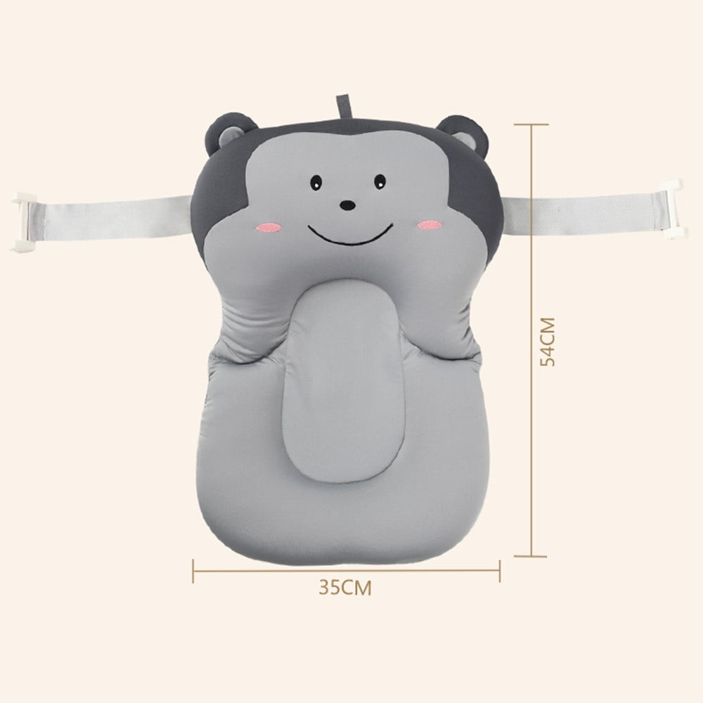 Famyfamy Baby Monkey Baby Bath Mat Baby Bath Mat Net Pocket Non Slip Newborn Bath Bed Floating Bath Mat Walmart Com Walmart Com