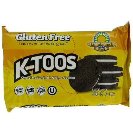 KinniToos Chocolate Sandwich Creme, Gluten Free, 8 Ounce Packages