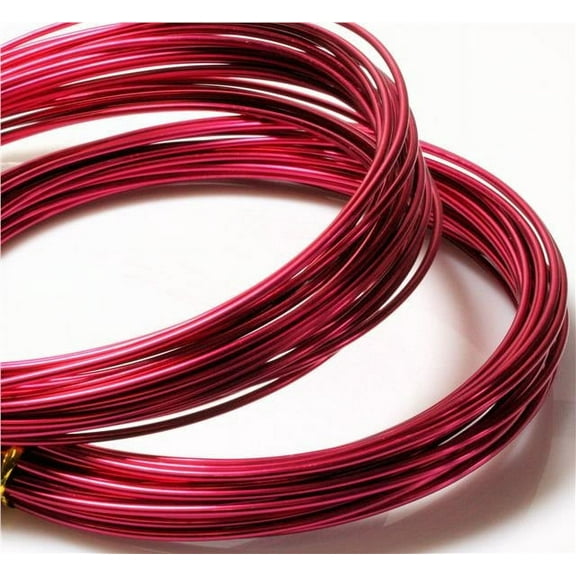 The Ribbon People 4mm Red Colored Designer Aluminum Wire-Approximately 15 Yards