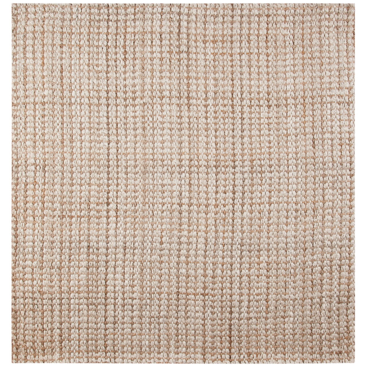 SAFAVIEH Natural Fiber Aletha Solid Area Rug, Ivory/Light Brown, 10' x 14'