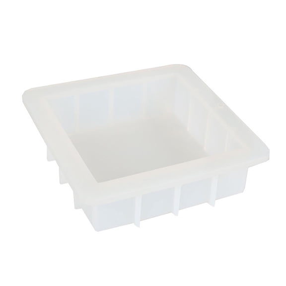 6inch Square Silicone Mold DIY Crafts Project Reusable Soap Candle Plaster Chocolate Baking Tool Supplies