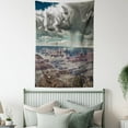 thumbnail image 4 of Farmhouse Decor Tapestry, Cumulus Clouds on Grand Canyon Valley with Hazy Beams Idyllic Nature Image, Wall Hanging for Bedroom Living Room Dorm Decor, 40W X 60L Inches, White Brown, by Ambesonne, 4 of 5