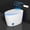 Curved White - 6017, variant on NEORIVER Smart Toilet with Bidet Built-in, UV-C Light & Foot Sensor, Tankless One-Piece Modern Bidet Toilet with Auto Open/Close Lid, Heated Seat, Warm Air Dryer, Elongated