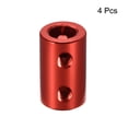thumbnail image 2 of 5mm to 8mm Bore Rigid Coupling 25mm Length 14mm Diameter Aluminum Alloy Shaft Couplers Connector Red 4pcs, 2 of 3