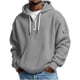 thumbnail image 2 of RKSTN Men's Quarter Zip Hoodies Oversized 1/4 Zip Waffle Knit Drawstring Long Sleeve Pullover Hooded Sweatshirts Tops Mens Casual Solid Half Zip Loose Fits Fall Athletic Hoodie with Pockets, 2 of 8