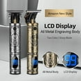 thumbnail image 3 of 4pcs/set Hair Cutting Kit Electric Clippers LCD Digital Display Home, 3 of 7
