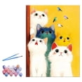 thumbnail image 1 of cat DIY digital Oil painting,handmade Painting For Adults Beginners- & Kids, 1 of 7