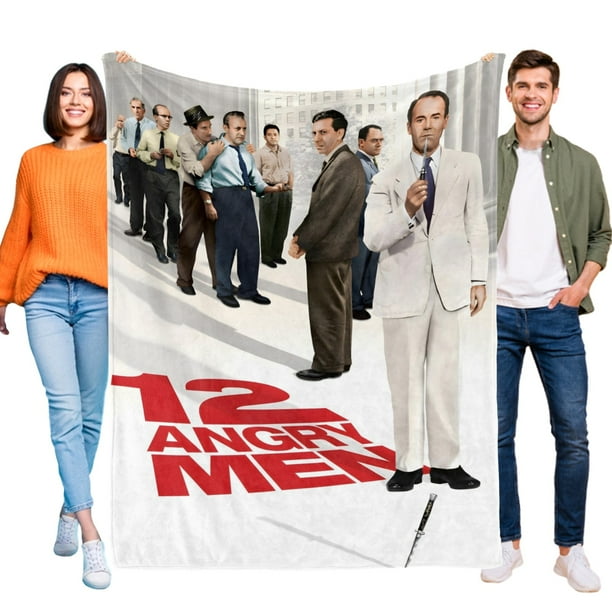 12 Hombres Sin Piedad anti-pilling, suave, ligera, esponjosa y acogedora de lujo para hogar y cocina – Perfecta para niños y adultos, 100 x 150 cm