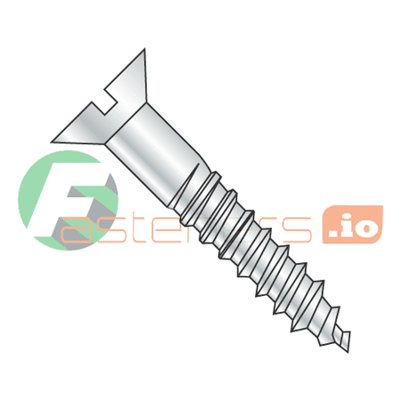 

#10 x 2 Wood Screws / Slotted / Flat Head / Steel / Zinc (Quantity: 1 000 pcs)