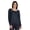 Dark Navy Blue, variant on Long Sleeve Cotton Tshirt Street Style Wear Scoop Neck Tee Shirt For Women Wear