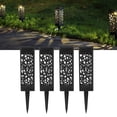 thumbnail image 6 of Outdoor Solar Lawn Lights 4-Pack Waterproof LED Spike Lamps For Garden Pathway, 6 of 6