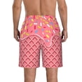 thumbnail image 3 of Naloa Chocolate with Flowing Cream Men's Beach Shorts, Surfing shorts, Swim trunks, Quick Dry Swim Trunks for Surfing Beach Fun - Large, 3 of 9