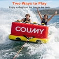 thumbnail image 4 of Coumy Towable Tubes for Boating, 1-2 Riders Boat Tube for Tubing, Tubes for Boats, Inflatable Pull Boats, Water Tube, Full Nylon Cover, Towable Rider Deck for Water Sports, Boating, Waterskiing, 4 of 8