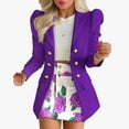 thumbnail image 1 of X  3PCS Woman Suit Jacket  Casual Pocketed Office Blazers Draped Open Front Cardigans Jacket Work Suit, 1 of 2